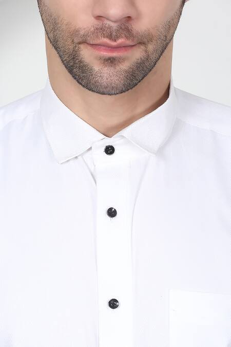 Aham-Vayam White Cotton, Silk Sequins, Embroidery Dark Navy Tuxedo Set at Aza Fashions Aham-Vayam_White Cotton, Silk Sequins, Embroidery Dark Navy Tuxedo Set _at_Aza_Fashions