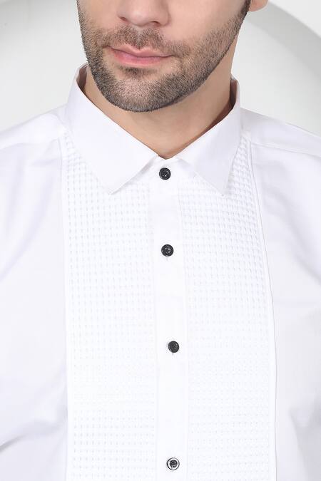 Shop Aham-Vayam Black Cotton Beads, Cut Work, Embroidery Floral Tuxedo Set Online at Aza Fashions Shop_Aham-Vayam_Black Cotton Beads, Cut Work, Embroidery Floral Tuxedo Set _Online_at_Aza_Fashions