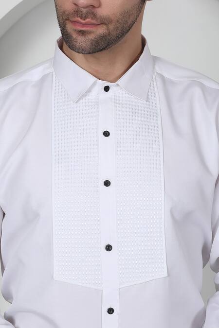 Aham-Vayam Black Cotton Cut Work, Embroidery Floral Tuxedo Set Online at Aza Fashions Aham-Vayam_Black Cotton Cut Work, Embroidery Floral Tuxedo Set _Online_at_Aza_Fashions