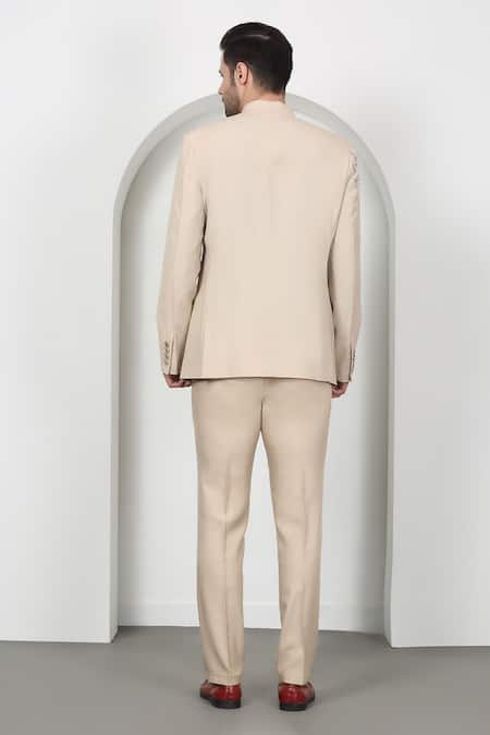 Aham-Vayam Cutdana Embroidered Bandhgala Set 