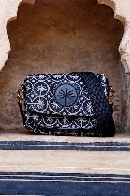 Grassroot By Anita Dongre Woven Dhurrie Crossbody Bag 