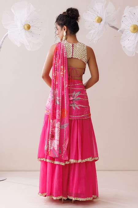 Kisakshi Jaipur Layered Lehenga With Embellished Blouse 