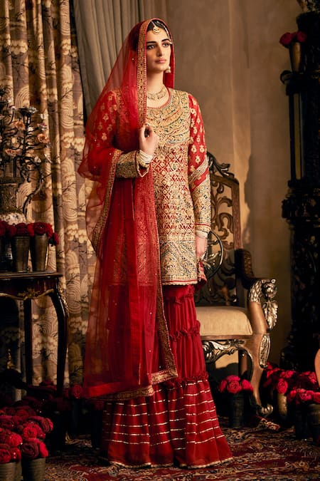 Rimple And Harpreet Narula Embroidered Kurta Set with Sharara