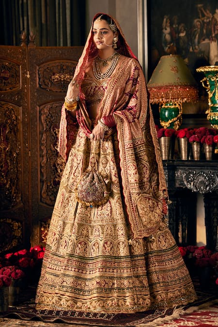 Rimple And Harpreet Narula Mughal Architecture Embroidered Lehenga Set