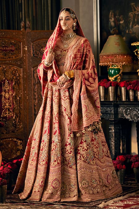Rimple And Harpreet Narula Mughal Embroidered Lehenga Set