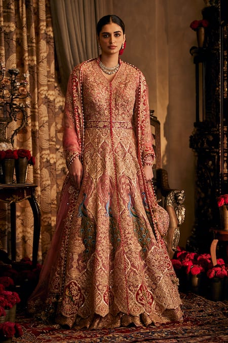 Rimple And Harpreet Narula Kalidar Jacket Lehenga Set 