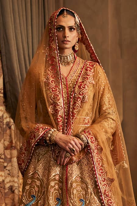 Rimple And Harpreet Narula Kalidar Zardozi Jacket Lehenga Set 
