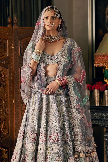 Rimple And Harpreet Narula Mughal Bahar Marodi Embroidered Set 