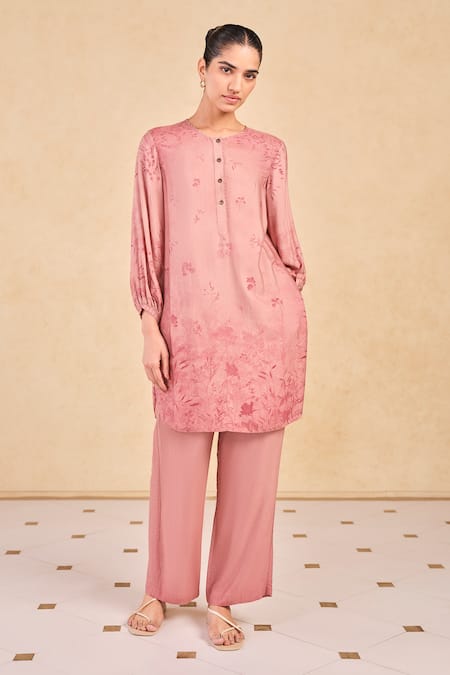 Grassroot By Anita Dongre Floral Print Kurta & Pant Set 