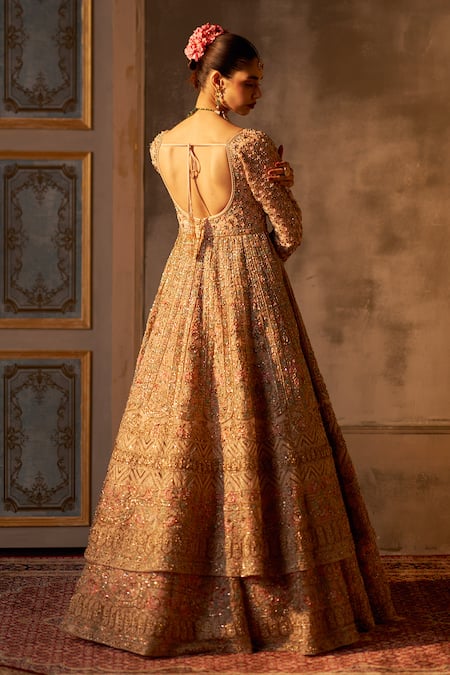Angad Singh Embroidered Anarkali Lehenga Set 