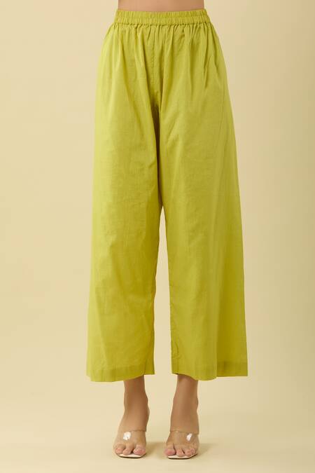 Buy Gulabo Jaipur Green Cotton Embroidery Round Neck Floral Vintage Print Kurta Set Online at Aza Fashions Buy_Gulabo Jaipur_Green Cotton Embroidery Round Neck Floral Vintage Print Kurta Set_Online_at_Aza_Fashions