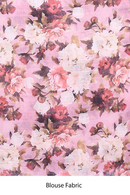 Samyukta Singhania Wine Chanderi Checks Pattern Saree With Unstitched Blouse Piece Online at Aza Fashions Samyukta Singhania_Wine Chanderi Checks Pattern Saree With Unstitched Blouse Piece_Online_at_Aza_Fashions