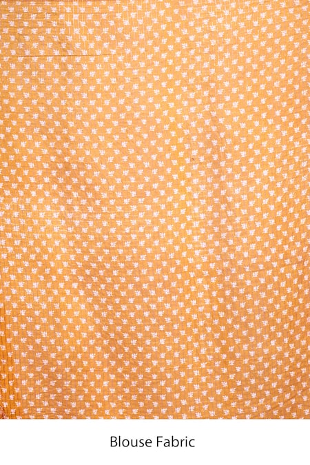 Naintara Bajaj Red Chanderi Embroidery Blossom Hem Saree With Running Blouse Online at Aza Fashions Naintara Bajaj_Red Chanderi Embroidery Blossom Hem Saree With Running Blouse _Online_at_Aza_Fashions