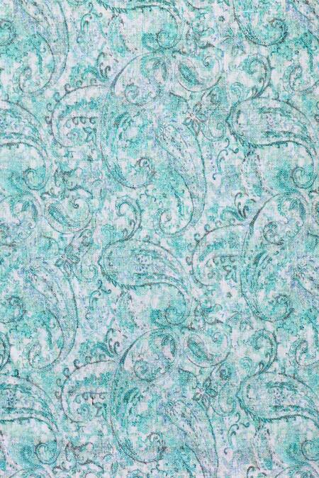 Samyukta Singhania Green Chanderi, Cotton, Silk Tassels Striped Saree With Floral Blouse Piece at Aza Fashions Samyukta Singhania_Green Chanderi, Cotton, Silk Tassels Striped Saree With Floral Blouse Piece_at_Aza_Fashions