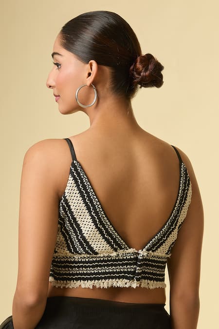 Samyukta Singhania Geometric Pattern Cotton Blouse 