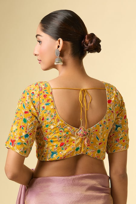 Naintara Bajaj Floral Vine Print Blouse 