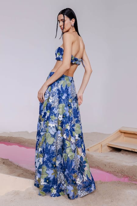 July Issue Foliage Embroidered Lehenga Set 