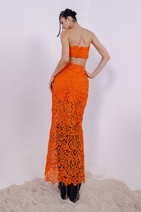 July Issue Cut-Out Lace Tube Sheath Dress 