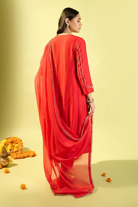 Komal Shah Kali Kurta & Pant Set 