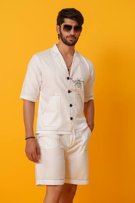 Buy Niloufer By Aasif Ally White Cotton Embroidery Minimal Thread Work Co-ord Set Online at Aza Fashions Buy_Niloufer By Aasif Ally_White Cotton Embroidery Minimal Thread Work Co-ord Set _Online_at_Aza_Fashions