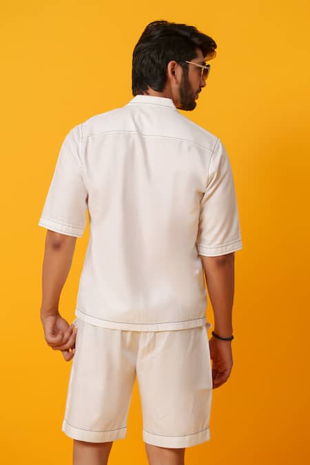 Shop Niloufer By Aasif Ally White Cotton Embroidery Minimal Thread Work Co-ord Set at Aza Fashions Shop_Niloufer By Aasif Ally_White Cotton Embroidery Minimal Thread Work Co-ord Set _at_Aza_Fashions