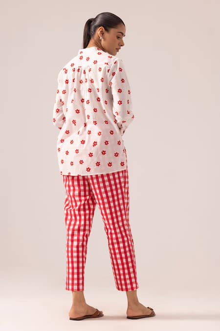 Label Shreya Sharma Floral Print Cotton Pant Set 