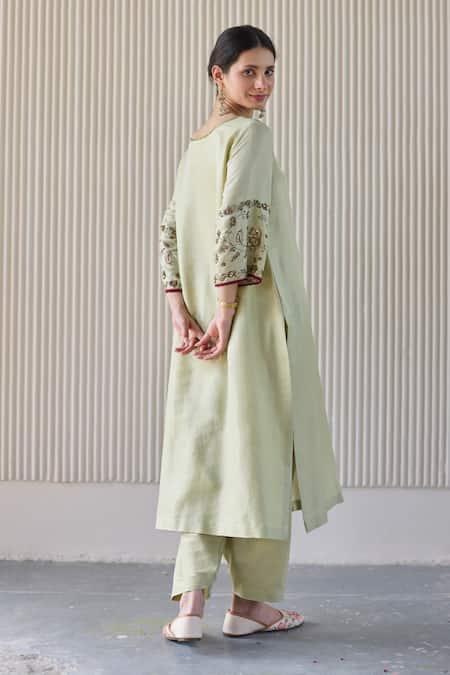 Sarang Kaur Hand Embroidered Noori Kurta Set 
