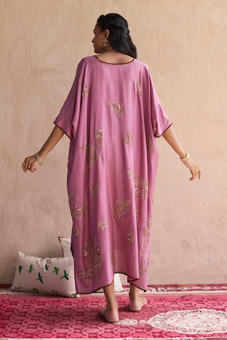 Sarang Kaur Hand Embroidered Kaftan Jacket Set 