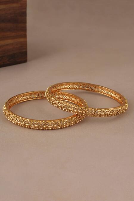 Smars Jewelry Gold Plated Beads Designer Bangle Set Online at Aza Fashions Smars Jewelry_Gold Plated Beads Designer Bangle Set _Online_at_Aza_Fashions