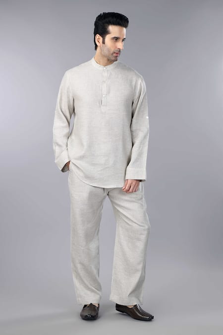 Gothilo Natural Linen Lounge Wear Set 