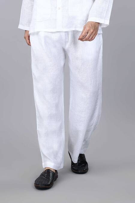 Shop_Gothilo_White Linen Frost Loungewear Set _Online_at_Aza_Fashions