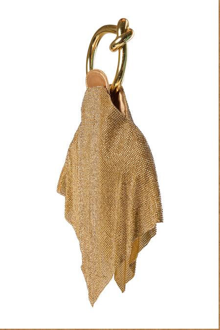 Buy Nazaakat By Samara Singh Gold Glitter Maharani Handbag Online at Aza Fashions Buy_Nazaakat By Samara Singh_Gold Glitter Maharani Handbag _Online_at_Aza_Fashions
