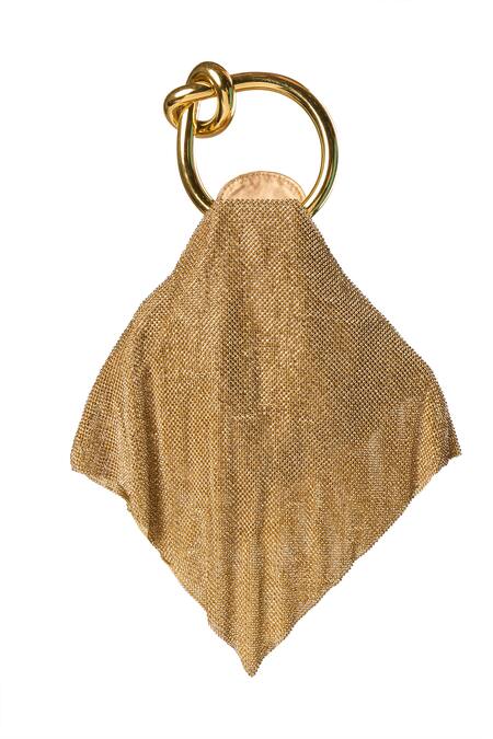 Shop Nazaakat By Samara Singh Gold Glitter Maharani Handbag Online at Aza Fashions Shop_Nazaakat By Samara Singh_Gold Glitter Maharani Handbag _Online_at_Aza_Fashions