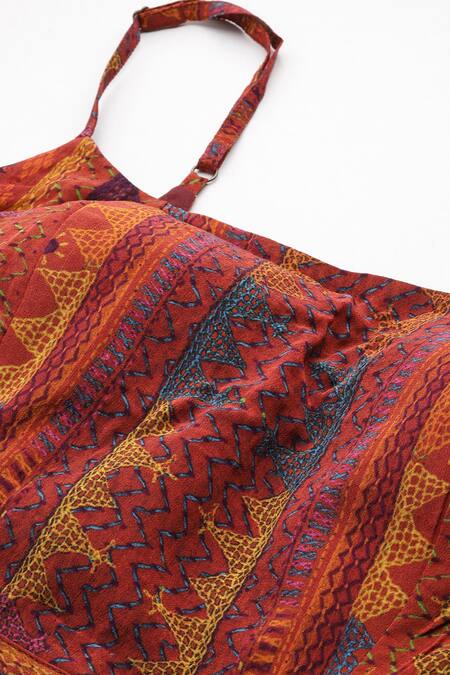 Buy Ritu Kumar Multi Color Viscose, Crepe, Rayon Scoop Kantara K Cape Set With Pant And Bustier Online at Aza Fashions Buy_Ritu Kumar_Multi Color Viscose, Crepe, Rayon Scoop Kantara K Cape Set With Pant And Bustier _Online_at_Aza_Fashions