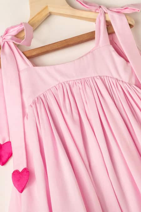 Darleen Kids Couture Heart Tie-Up Dress 