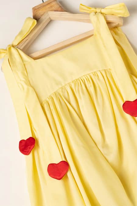 Darleen Kids Couture Heart Tie-Up Dress 