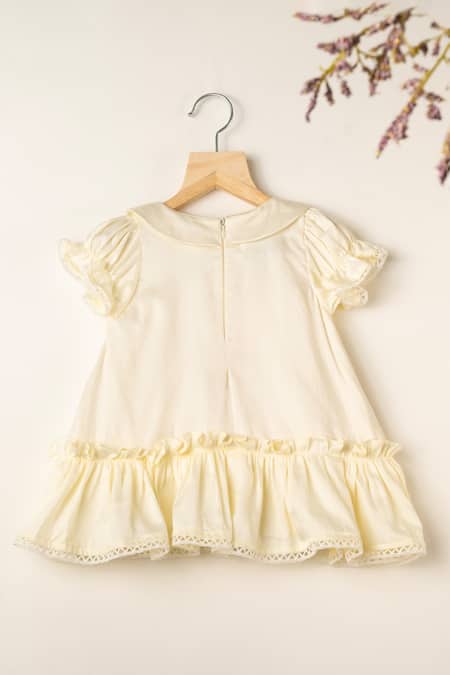 Darleen Kids Couture Birch Dress with Lace Detailing 