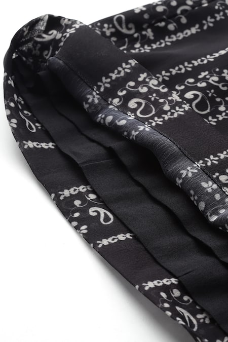 Buy Ritu Kumar, Ri.Ritu Kumar, aarke Ritu Kumar Black Polyester, Chiffon Round Neck Ashfi Kurta And Palazzo Set Buy_Ritu Kumar, Ri.Ritu Kumar, aarke Ritu Kumar_Black Polyester, Chiffon Round Neck Ashfi Kurta And Palazzo Set