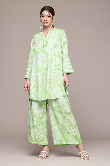 Buy Ritu Kumar, Ri.Ritu Kumar, aarke Ritu Kumar Green Viscose Bandeau Neck Apple Ophellia Kurti Set Online at Aza Fashions Buy_Ritu Kumar, Ri.Ritu Kumar, aarke Ritu Kumar_Green Viscose Bandeau Neck Apple Ophellia Kurti Set_Online_at_Aza_Fashions