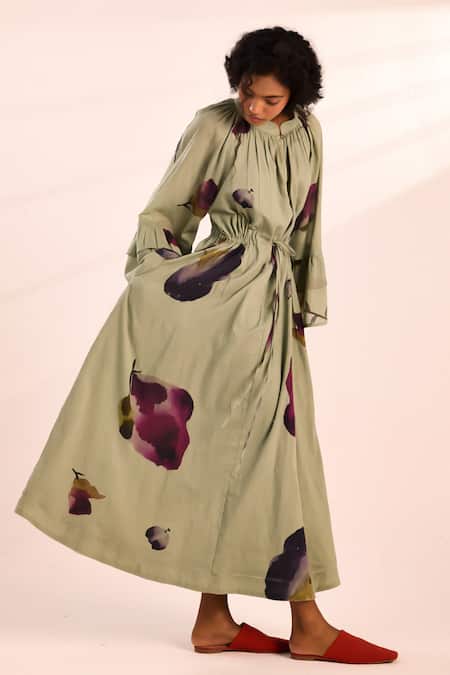 Kharakapas Floral Print Maxi Dress 