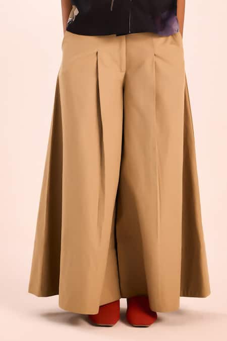 Shop_Kharakapas_Black Cotton Collared Floral Print Shirt _Online_at_Aza_Fashions