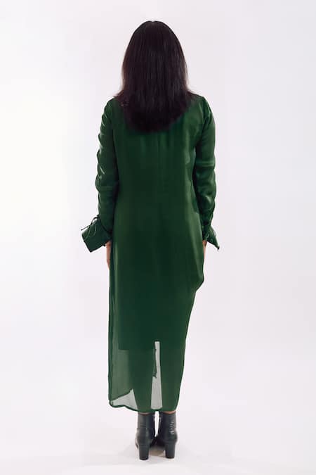 Notsosure Draped Sequin Dress 