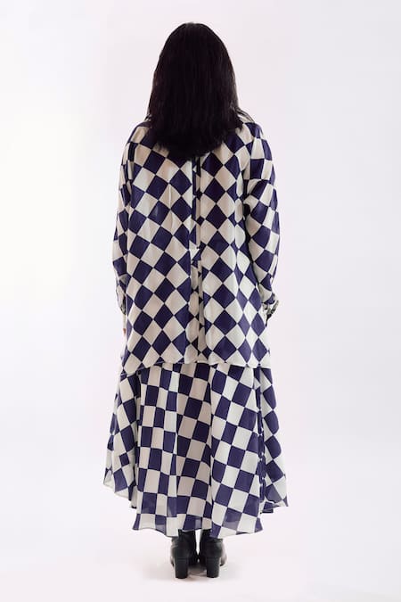 Notsosure Checkered Top & Skirt Coord Set 