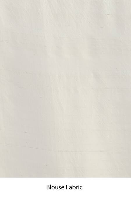 Anushree Reddy_Ivory Chiffon Embroidery, Sequins Floral Vine Saree_Online_at_Aza_Fashions