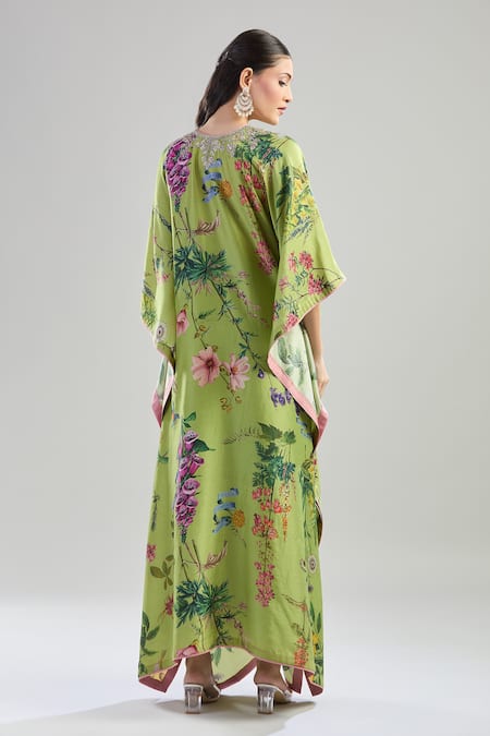 Anushree Reddy Botanical Print Kaftan & Pant Set 
