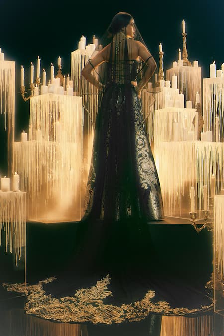 Ekaya Banaras Kadhwa Banarasi Lehenga Set 