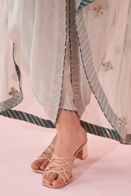 Buy Studio Bagechaa Pink Crepe, Organza Embroidery Round Neck Pale Blue Cape Set Online at Aza Fashions Buy_Studio Bagechaa_Pink Crepe, Organza Embroidery Round Neck Pale Blue Cape Set _Online_at_Aza_Fashions