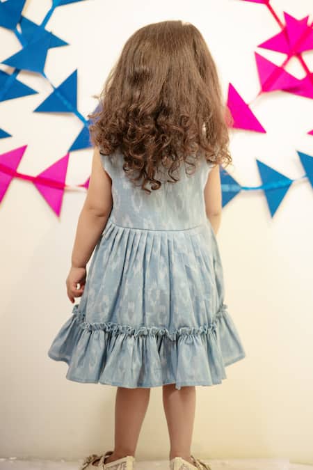 Tiny Colour Livid Frock with Ruffles 