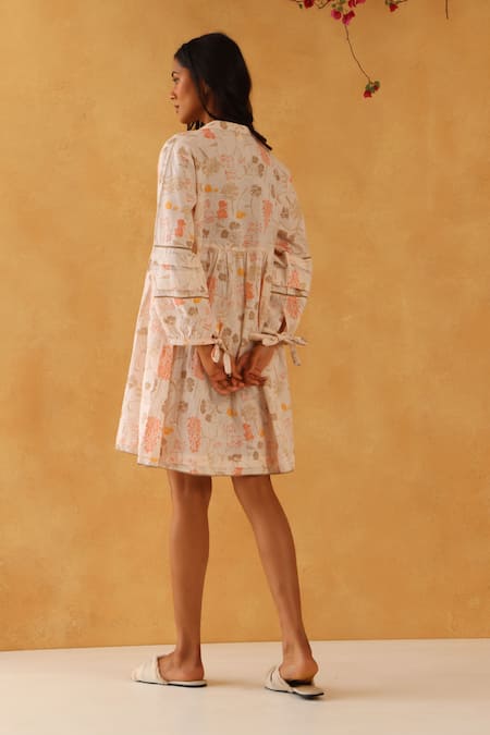 Banera Floral Print Short Dress 