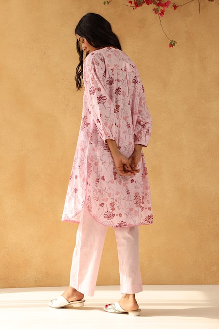 Banera Floral Printed Laurel Kurta Set 